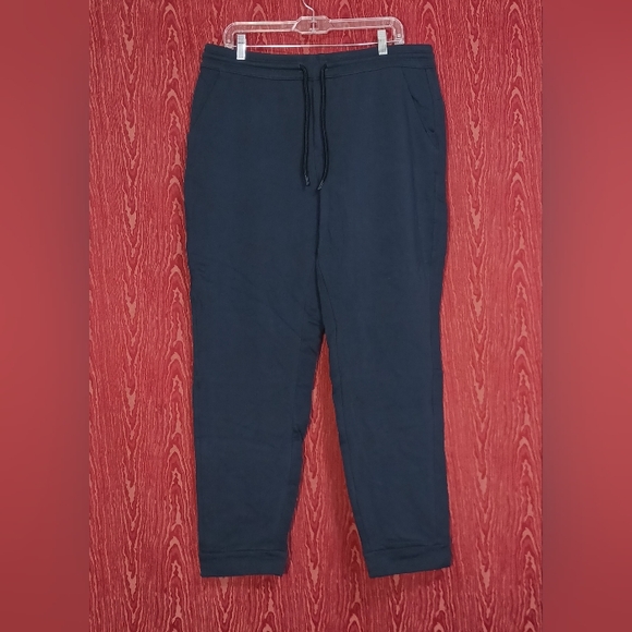 PUBLIC REC Navy Blue Pockets Cropped Ankle Jogger Pants Sz 38/32